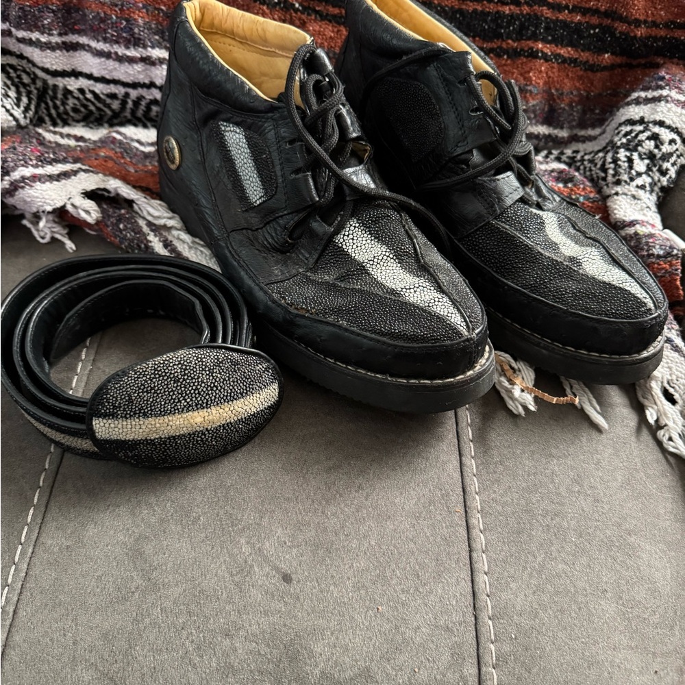 Black Leather Men's Shoes